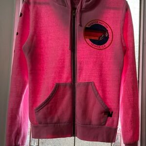 Aviator Nation Bright Pink Hoodie Full Zip size Small